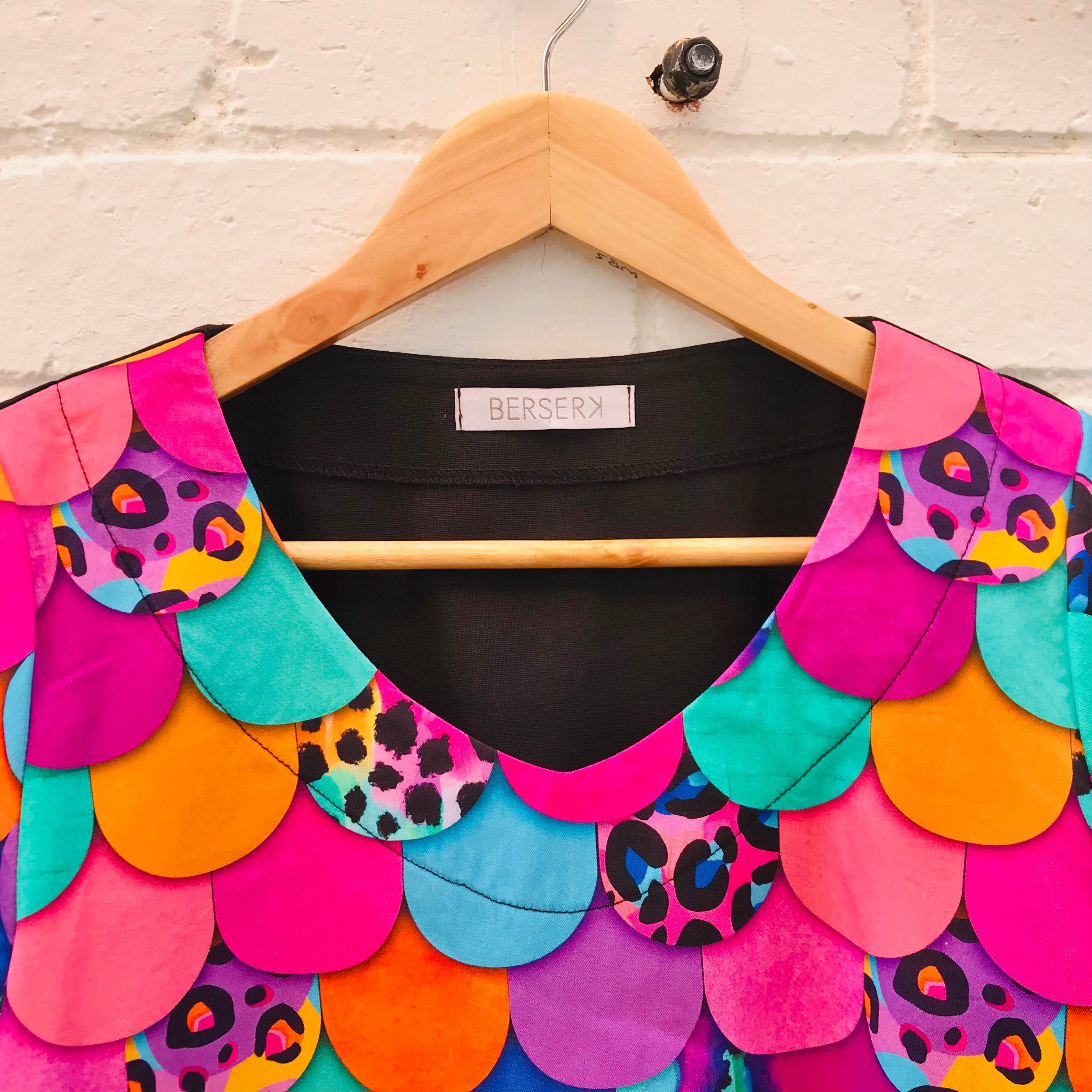 Women's Handmade V Top - Mermaid Scales ** ON SALE **