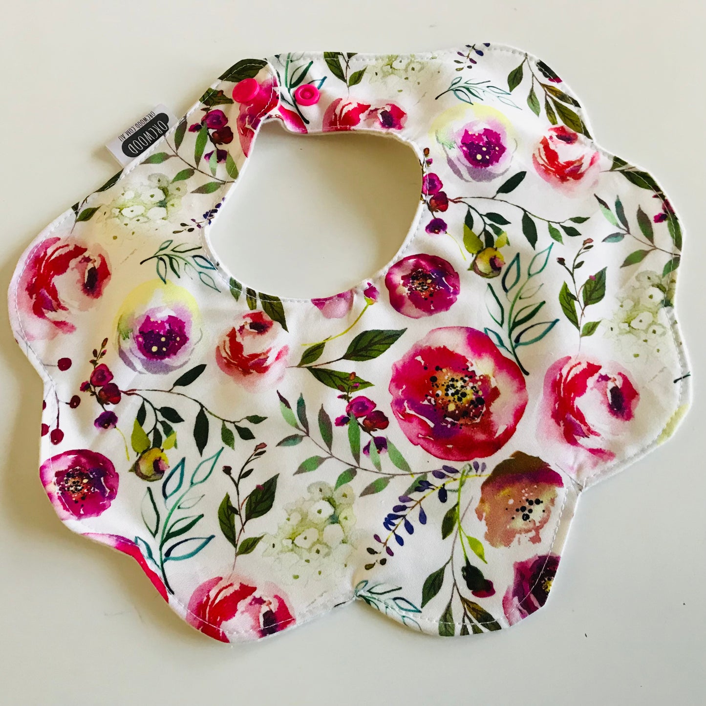 Bibs - Handmade Scalloped baby and toddler bib