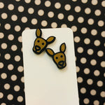 Novelty Studs Earrings - Graphic Acrylic