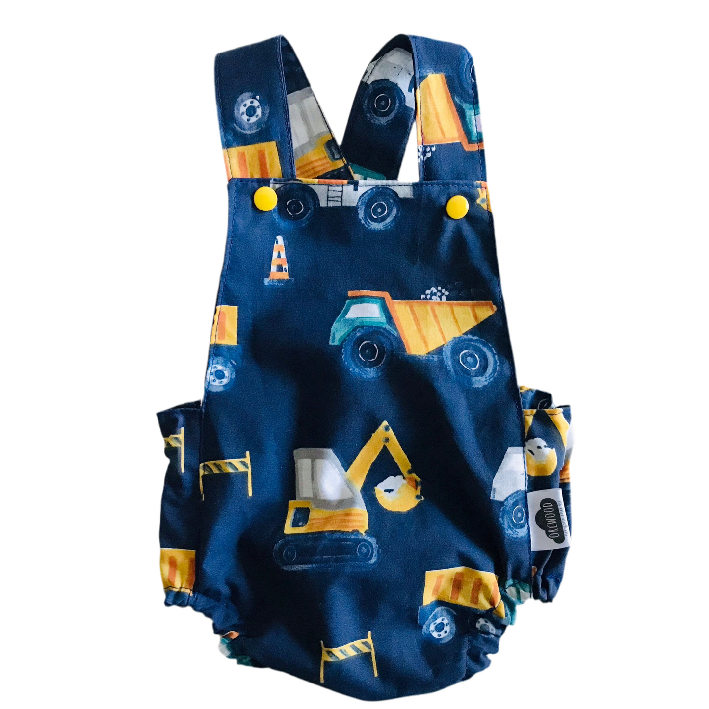Baby Toddler Summer Romper - Diggers & Trucks