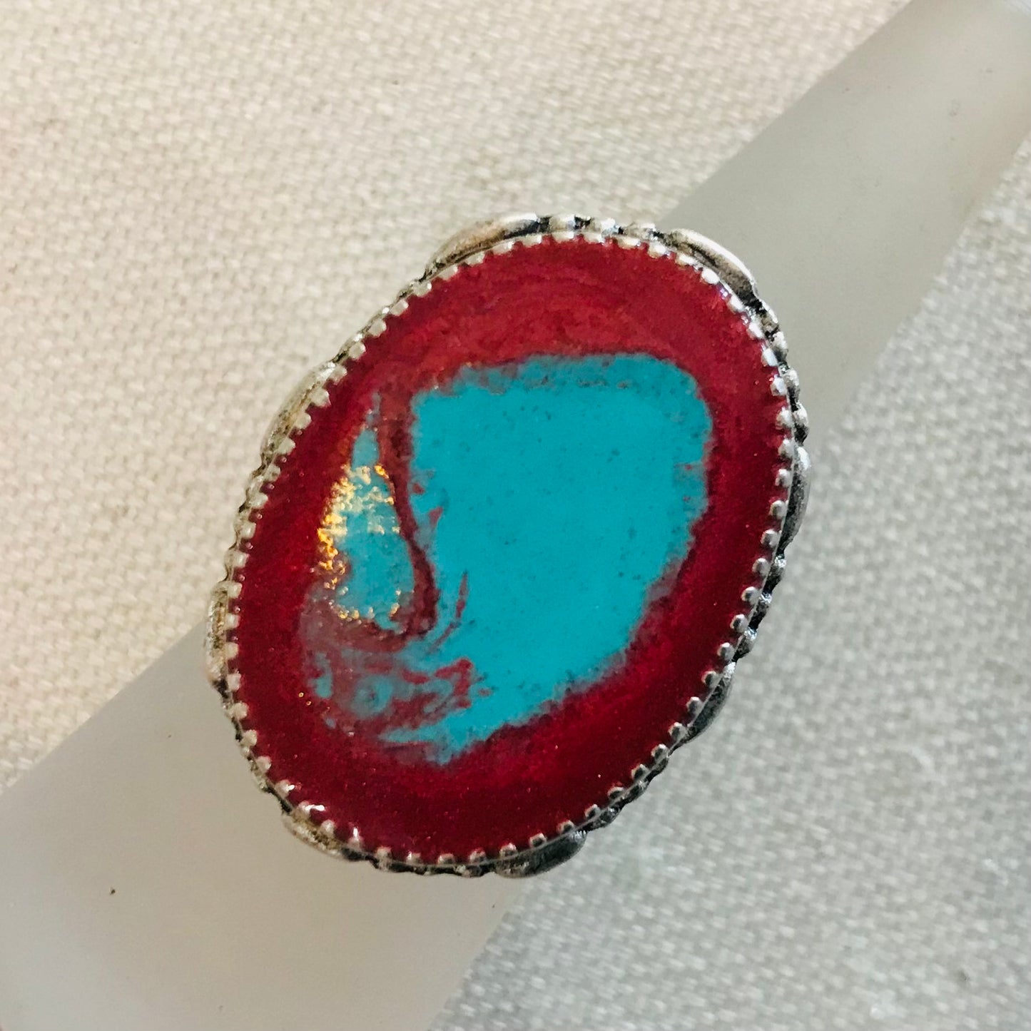 Mixed Metal & Resin adjustable rings