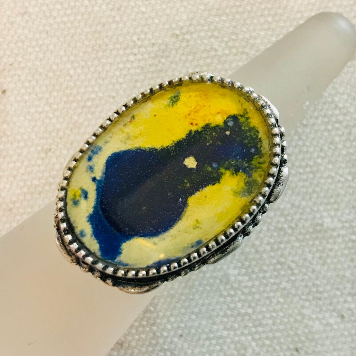 Mixed Metal & Resin adjustable rings