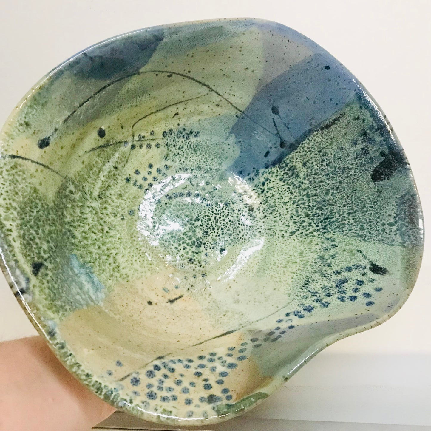 Handcrafted Pottery Bowl - Organic Serving Paua