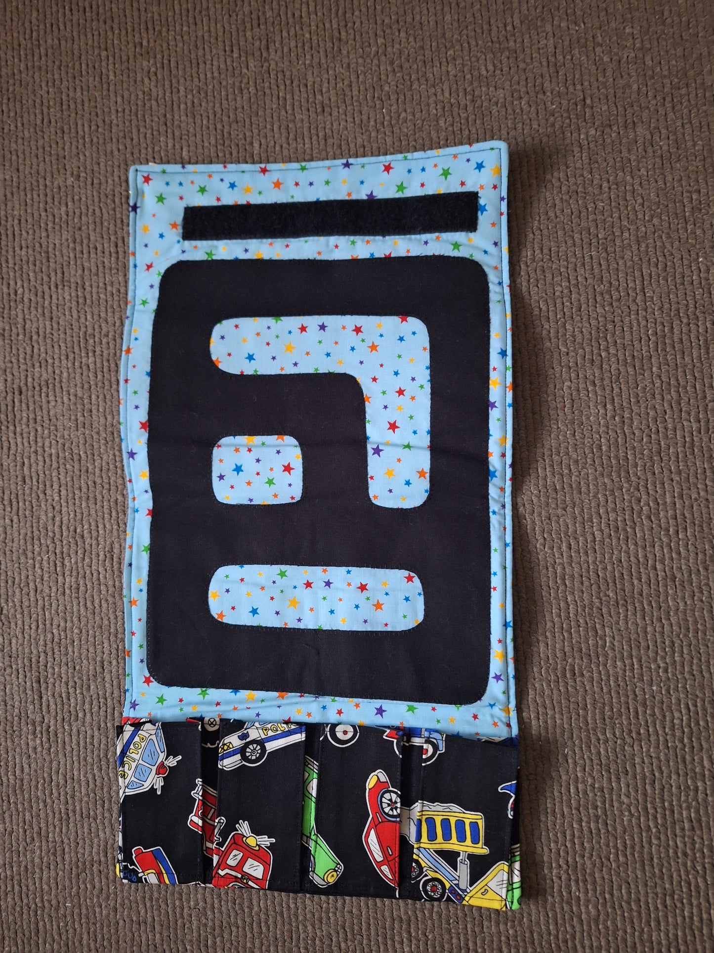 Handmade Fabric Toy Car Travel Roll Wallet