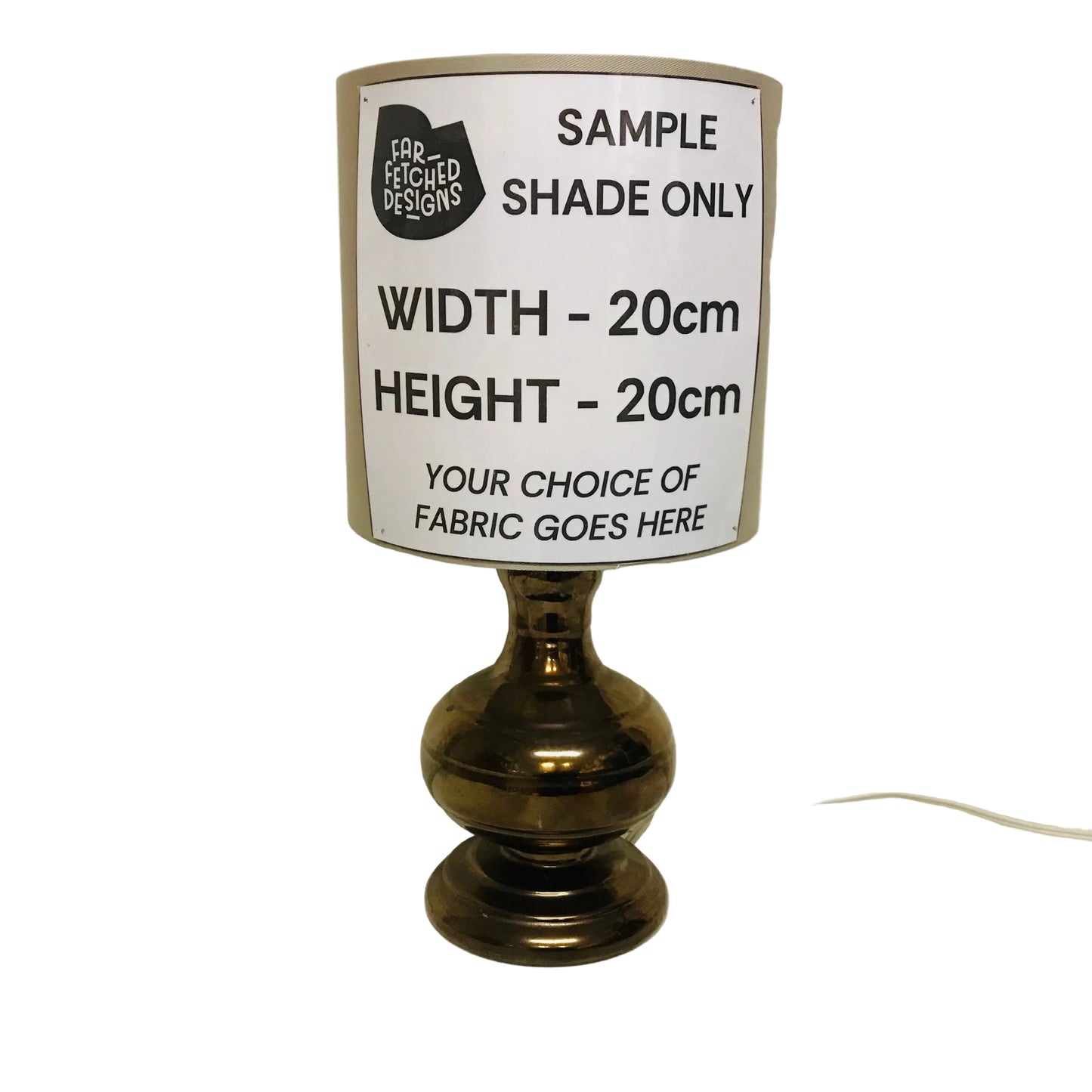 Lamp Base Only - Bronze Metallic Ceramic Vintage Table Lamp