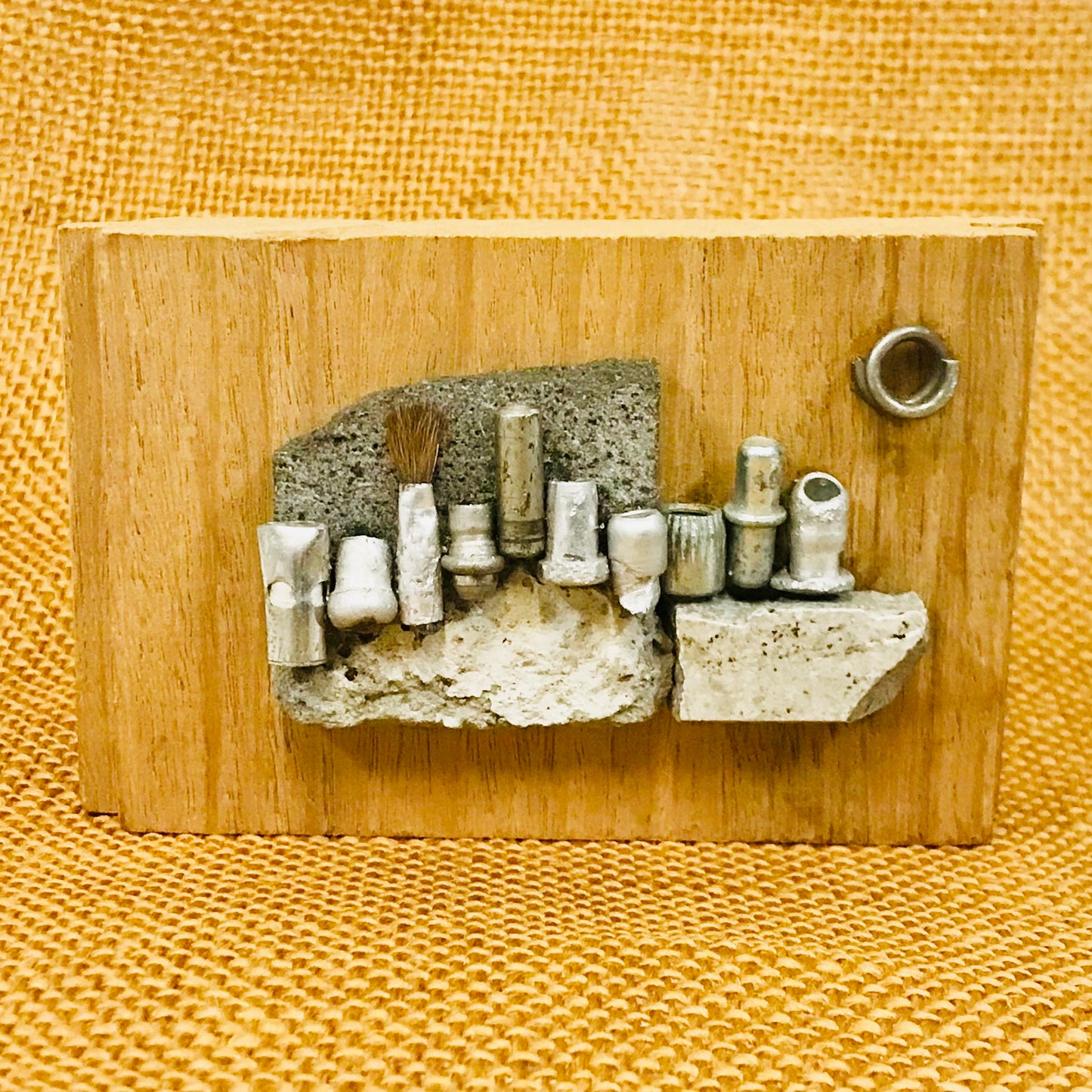 Found Object Sculpture - Itty Bitty City 2: Lakeside
