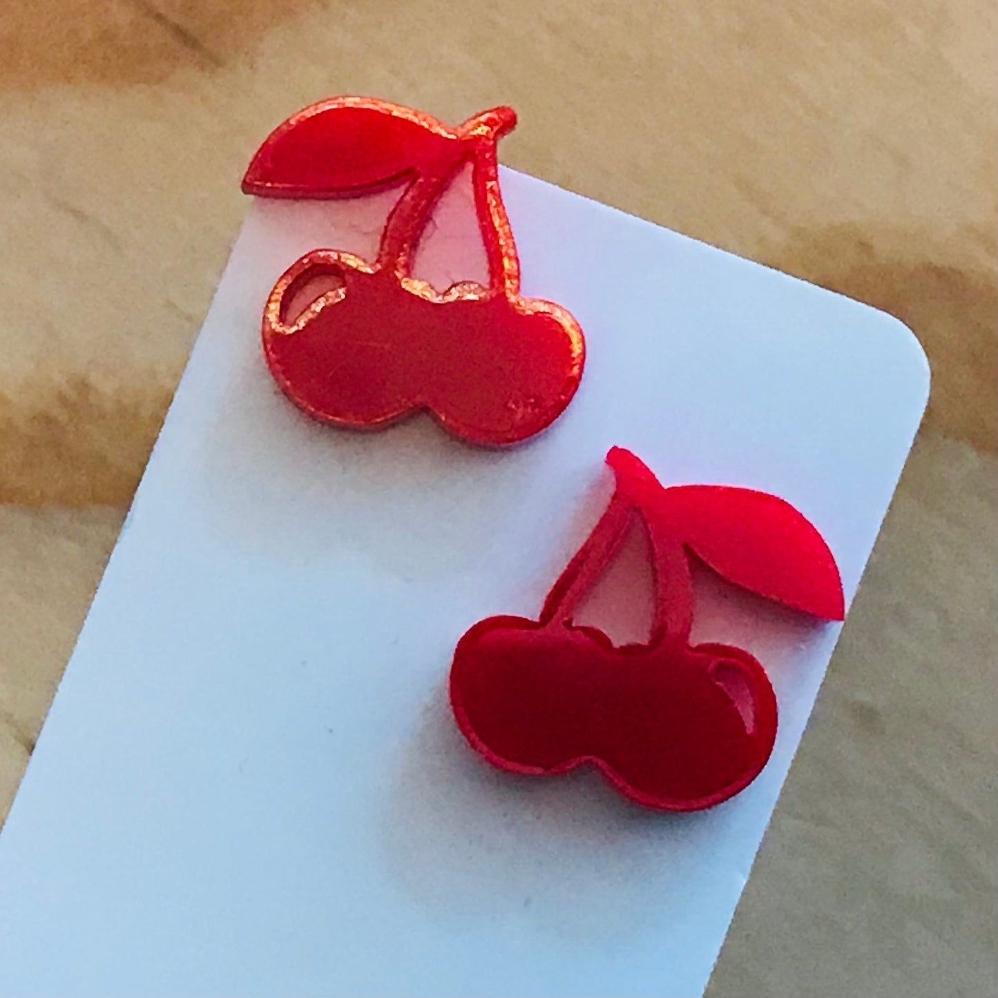 Novelty Studs Earrings - Graphic Acrylic