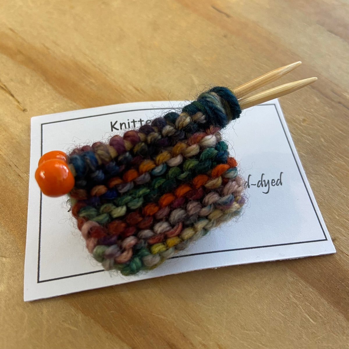 Handcrafted Knitter's Brooch