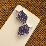 Novelty Studs Earrings - Graphic Acrylic