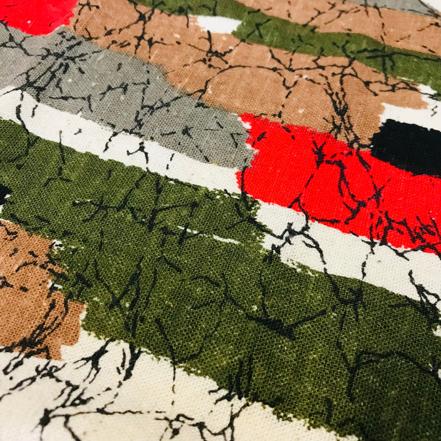 Custom Lamp Shade only - Mid Century Retro Earthy Grid