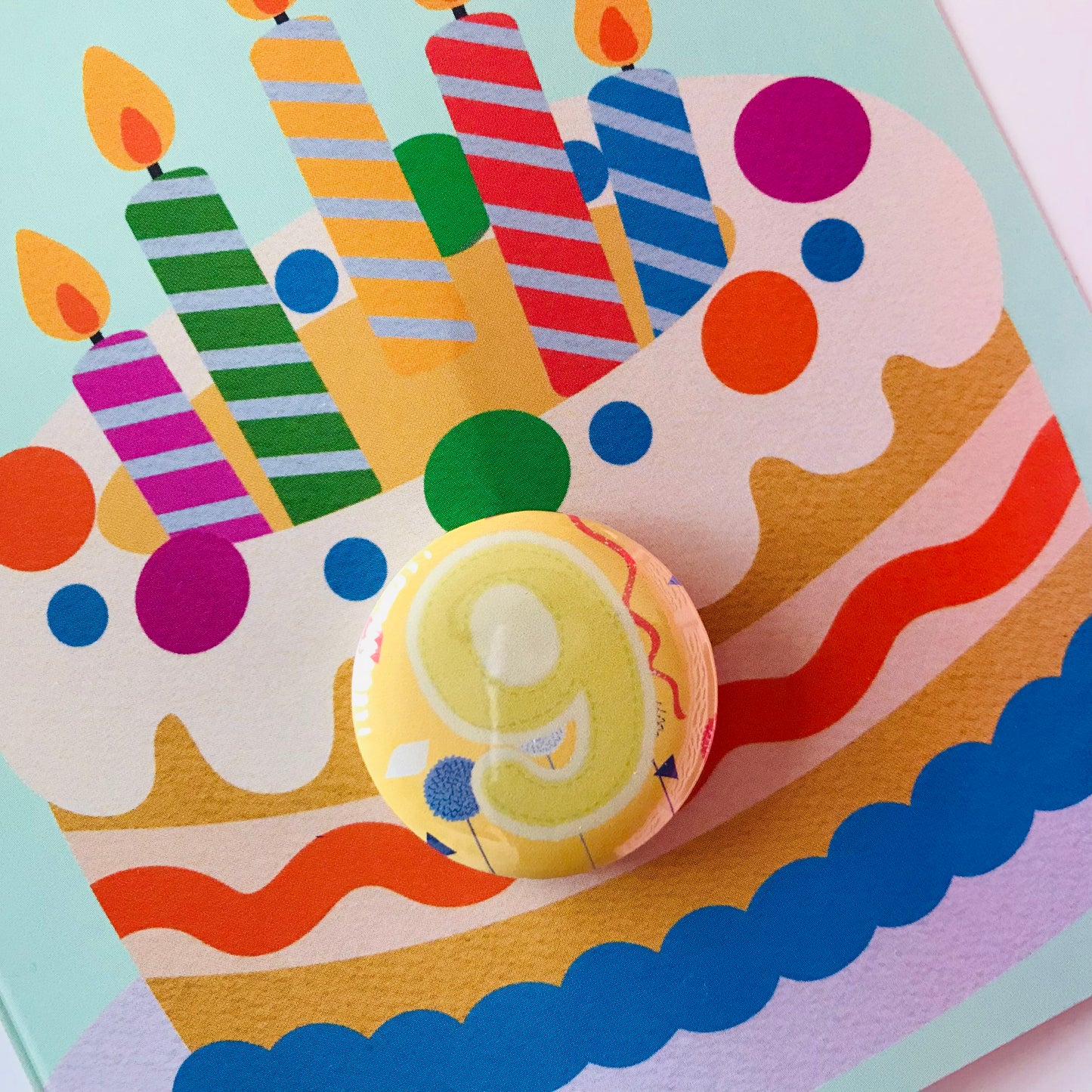 Badge Pin Birthday Cards