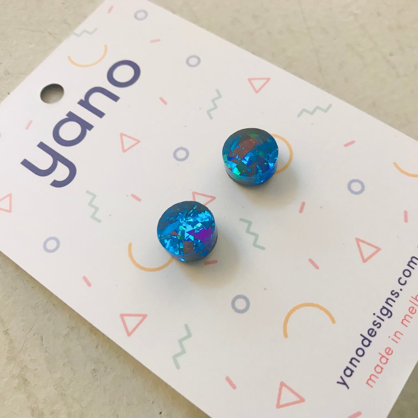 Glitter Stud Earrings