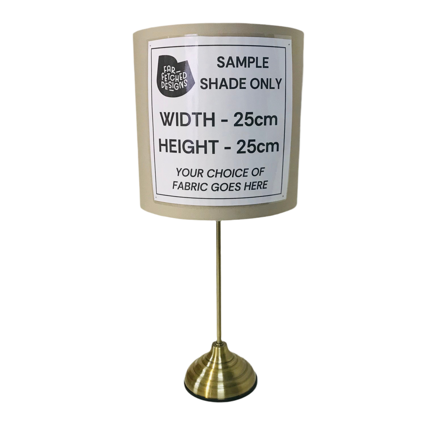 Lamp Base Only - Brass Stick Table Lamp