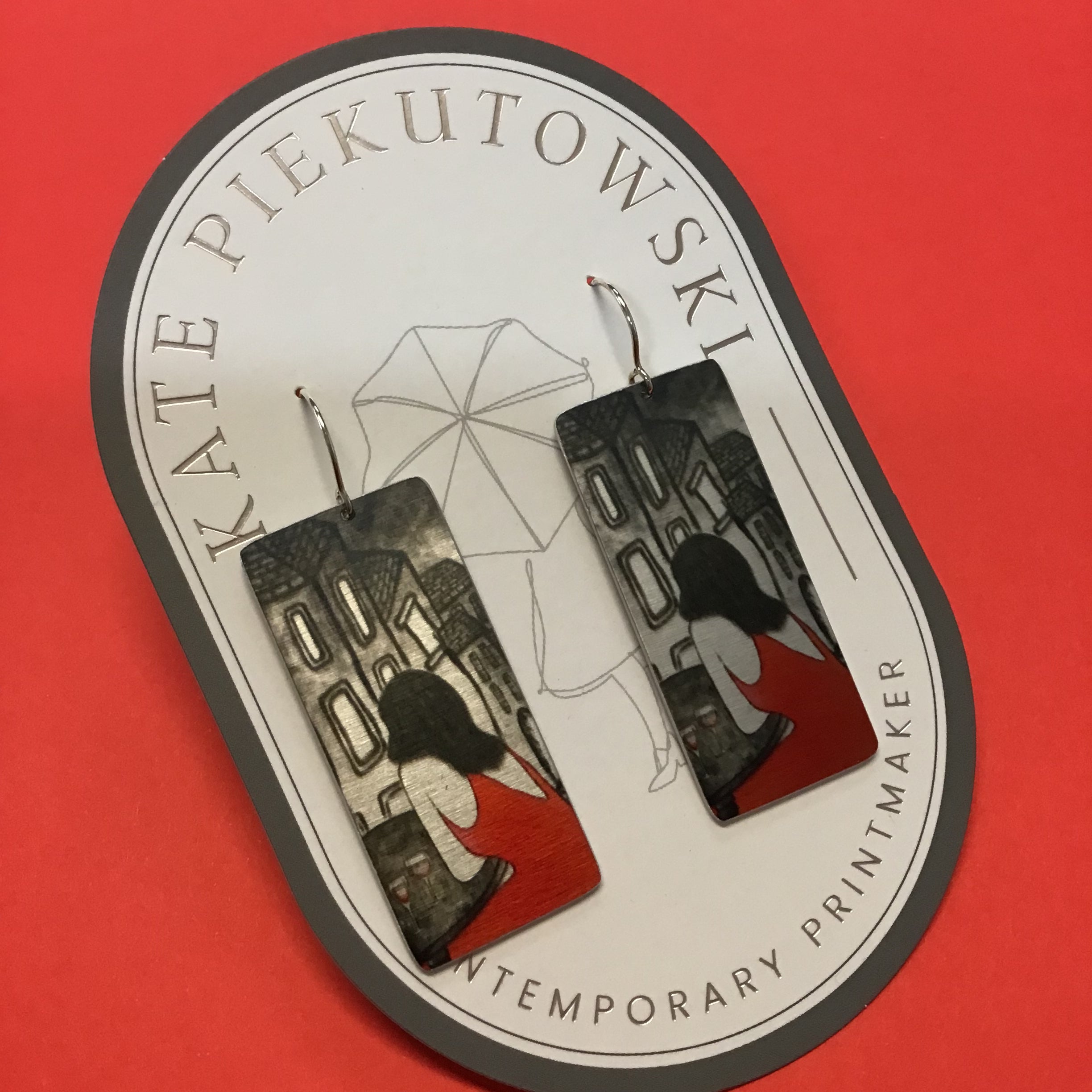 Aluminium Original Art Earrings