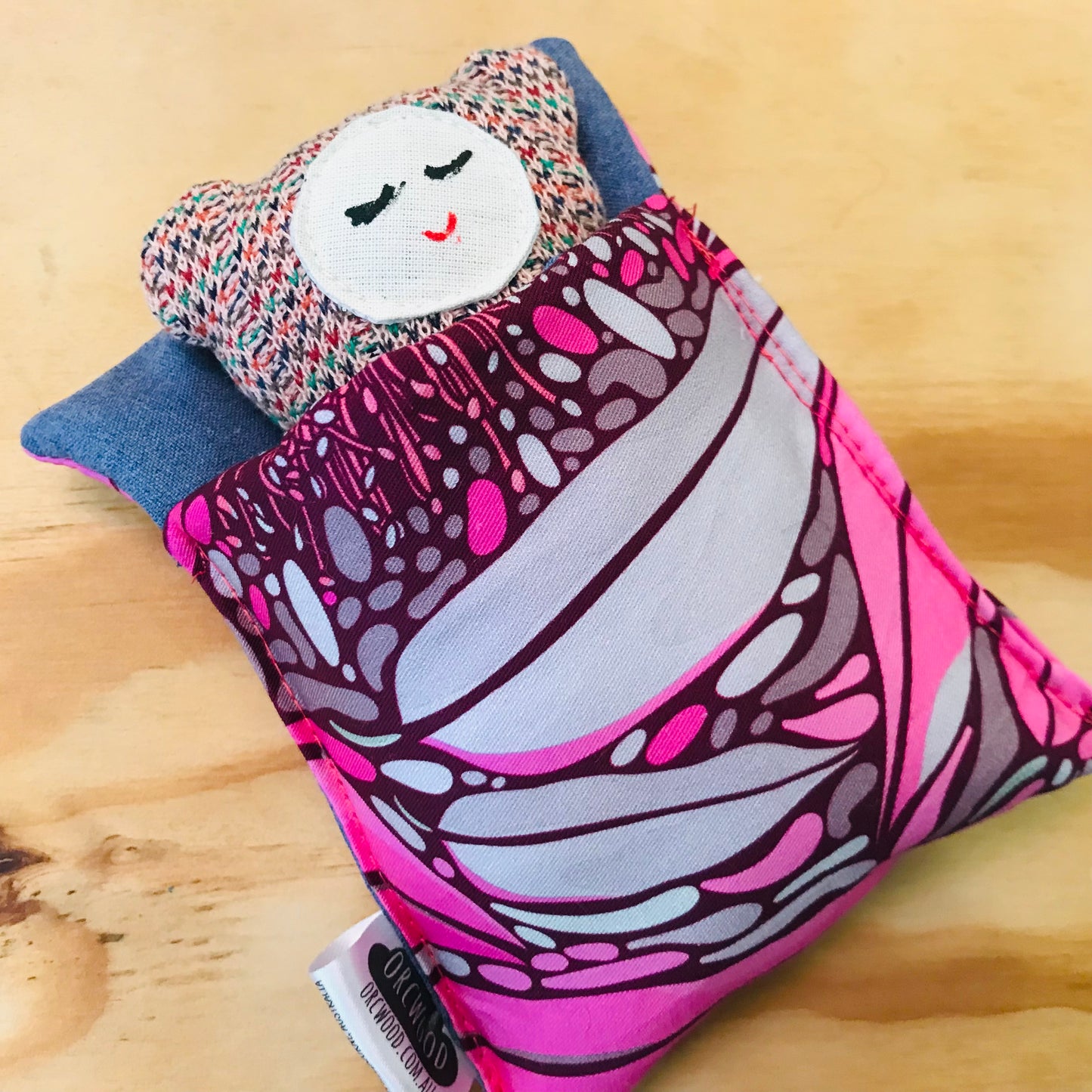 Handmade OOAK Mini Sleepy Bear with Sleeping Bag