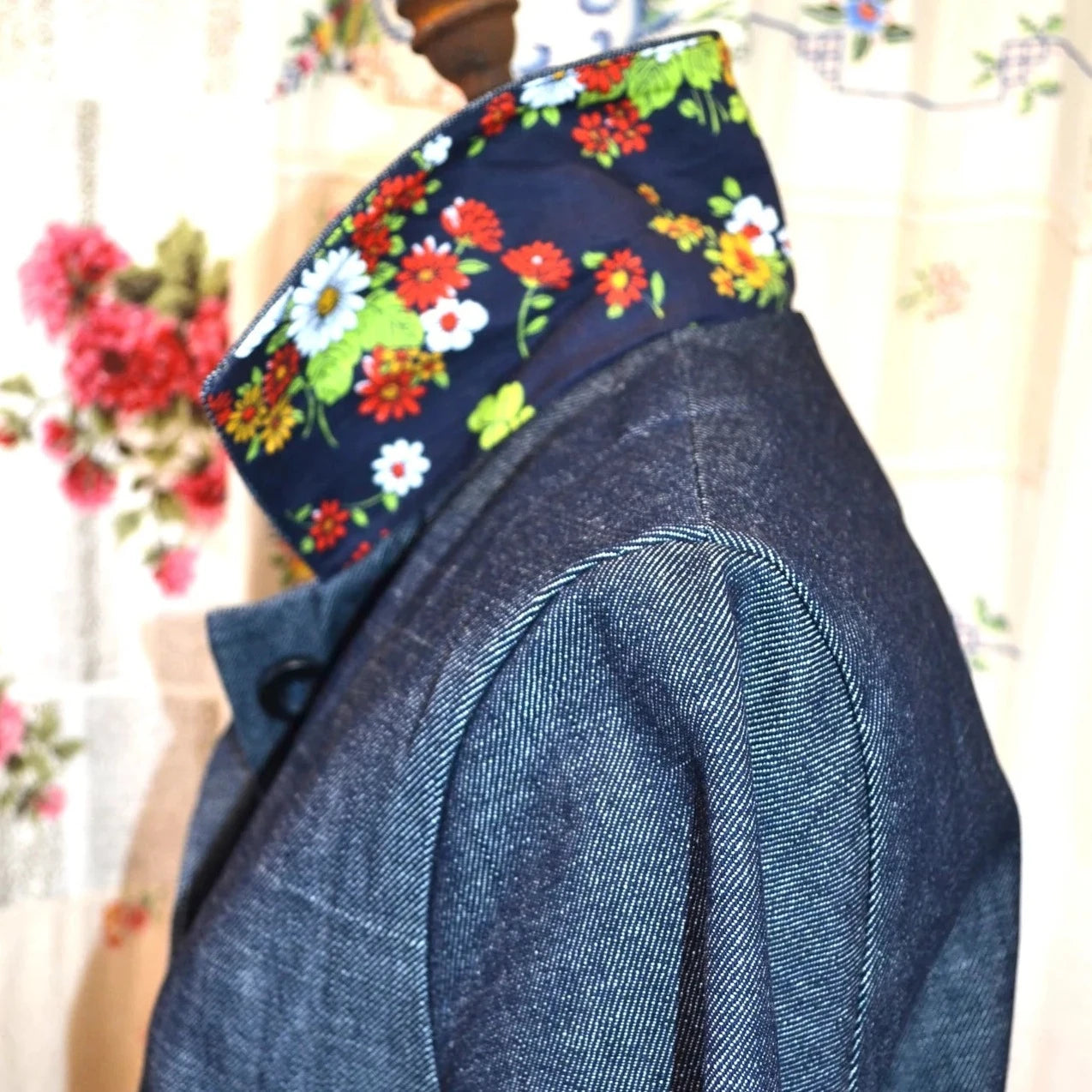 Women's Handmade Denim Utility Jacket
