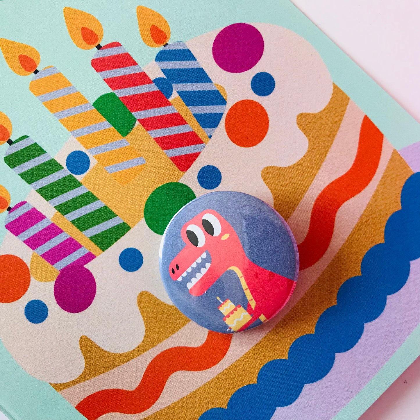 Badge Pin Birthday Cards