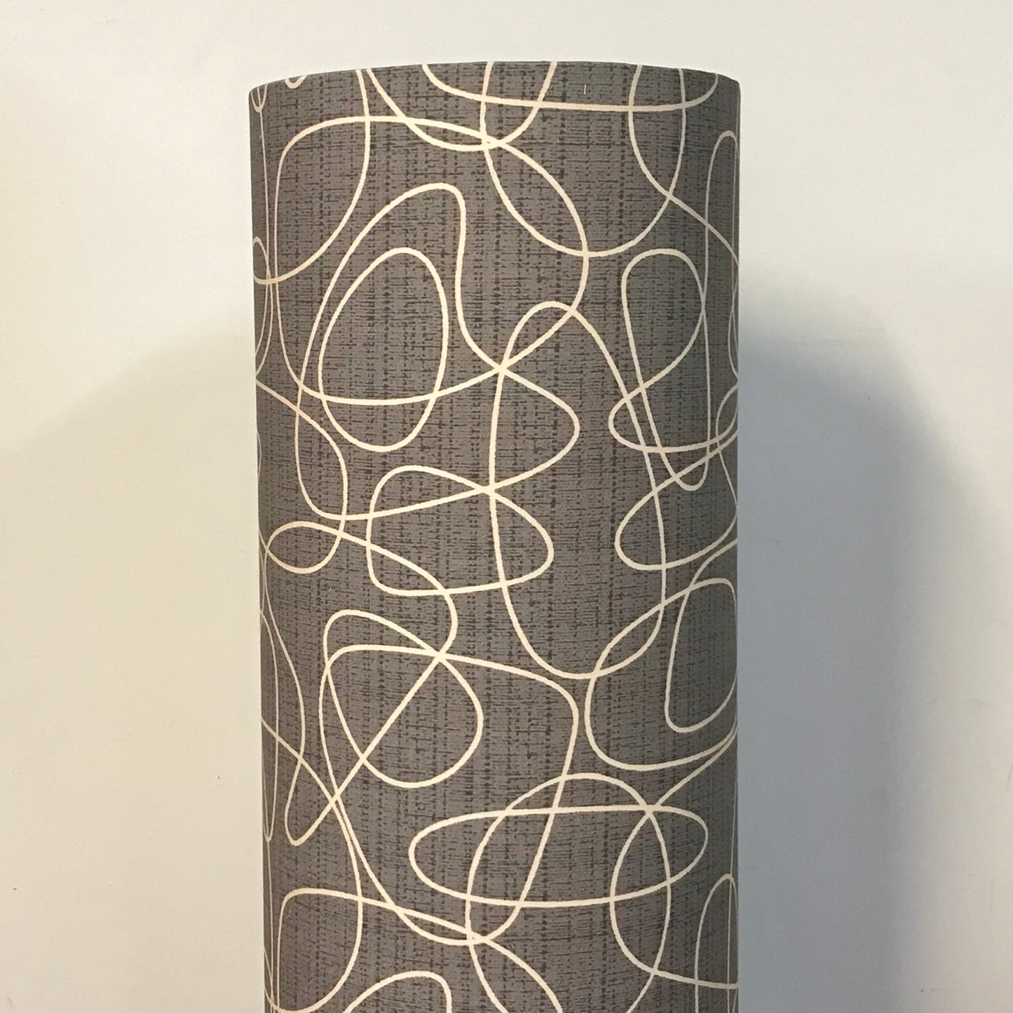 Column Lamp in Squiggly in Warm Grey