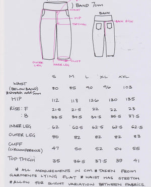 Women's Handmade Band Pants - Tartan