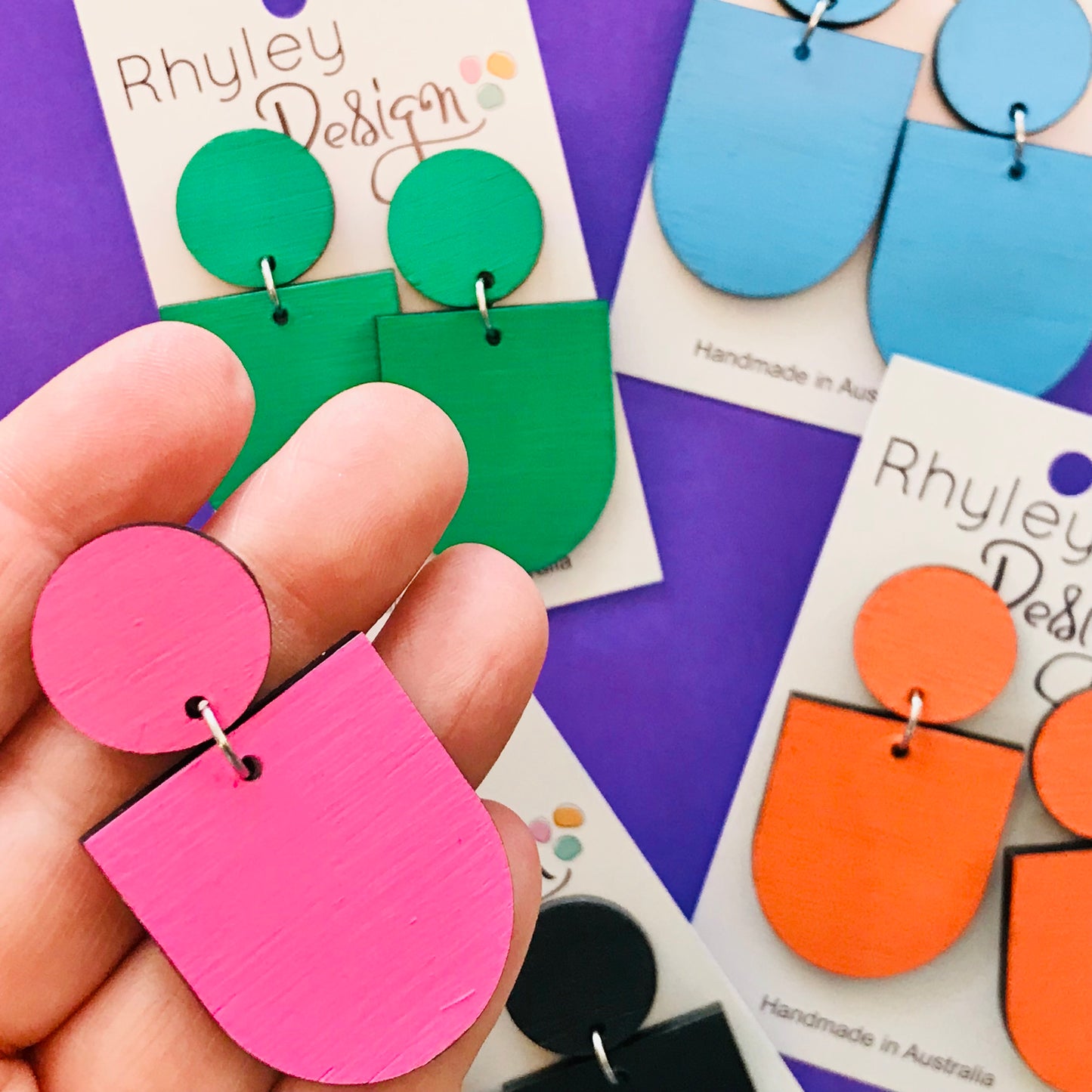 Twin Drop Statement Earrings