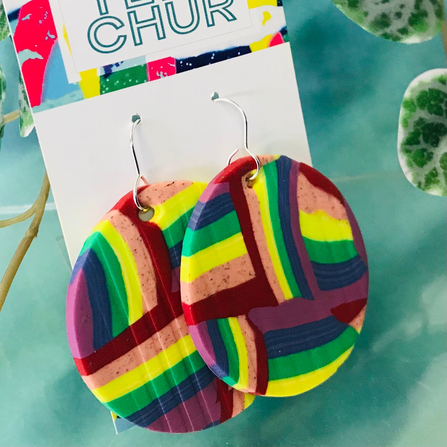 Polymer Clay Earrings - Spheres