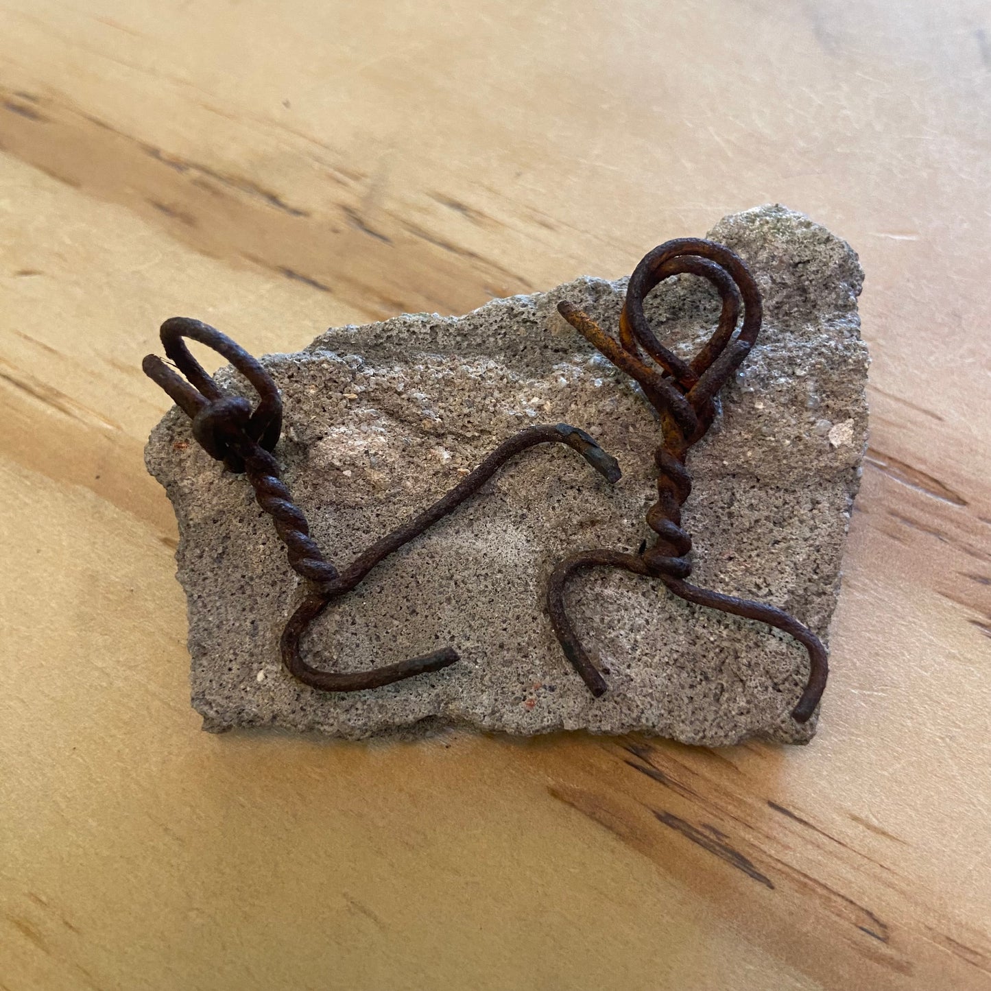 Found Object Brooch - Kickboxers