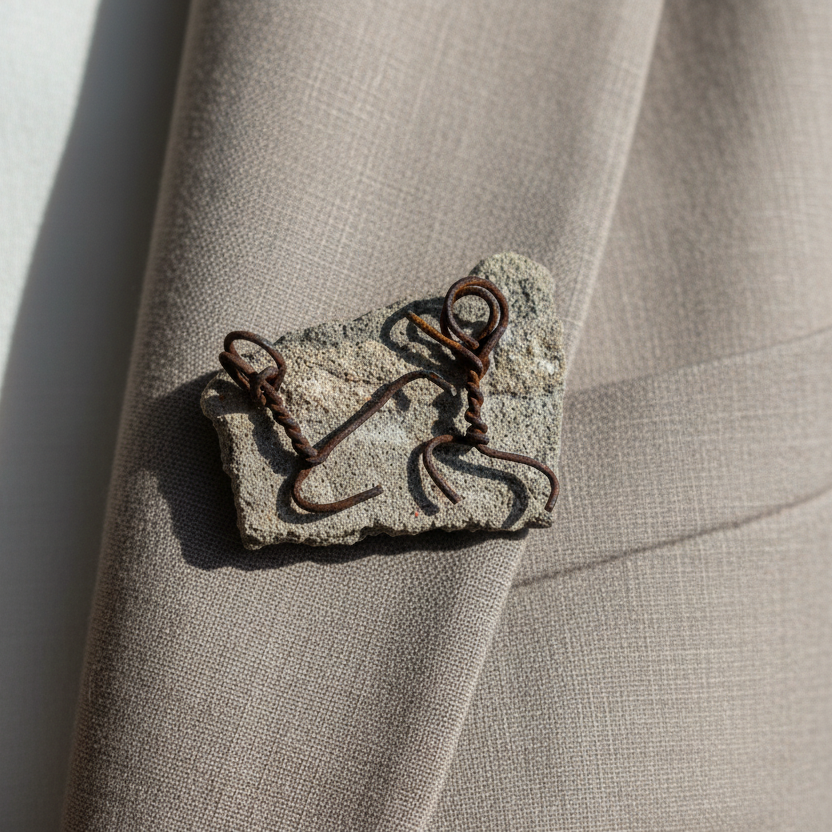 Found Object Brooch - Kickboxers