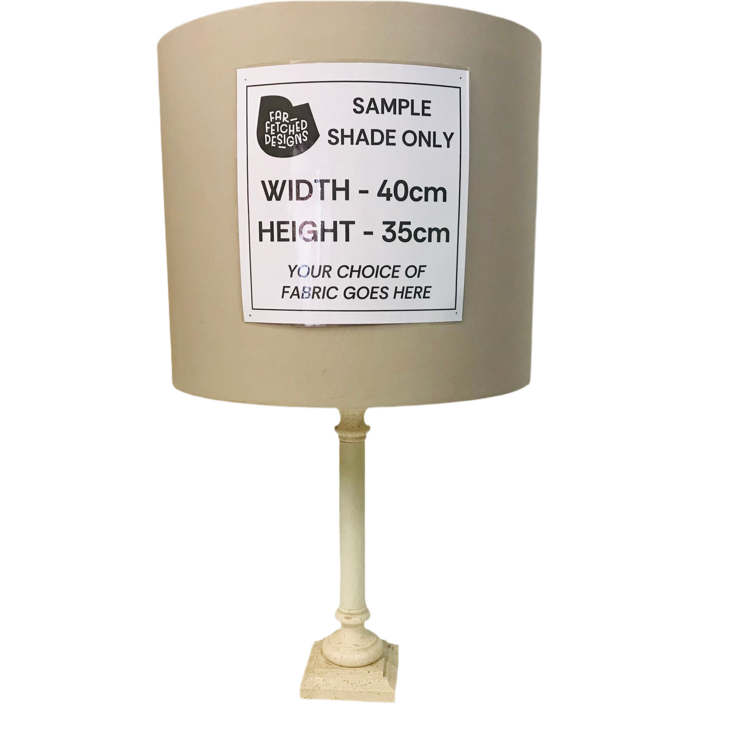 Lamp Base Only - Marble Column Table Lamp