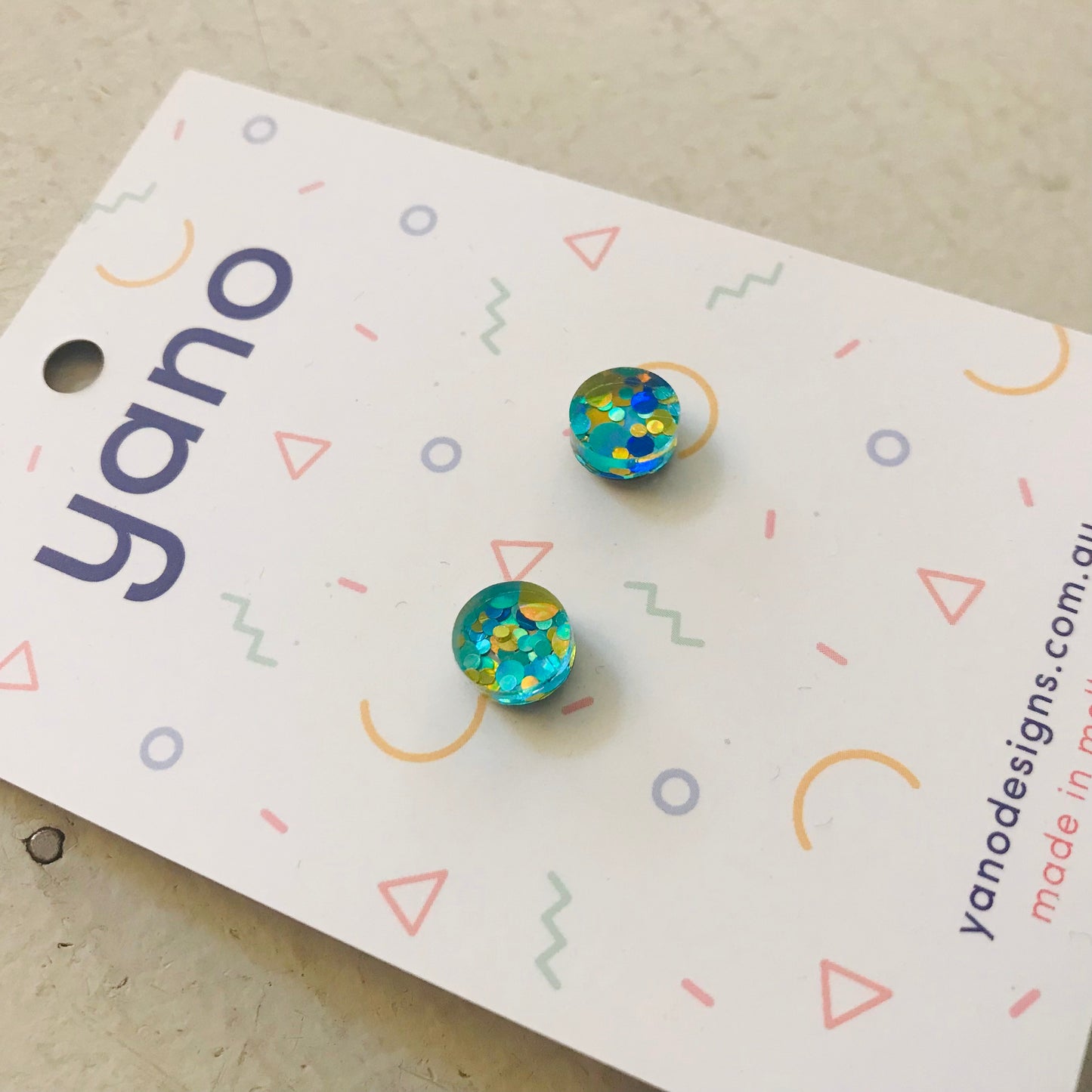 Glitter Stud Earrings