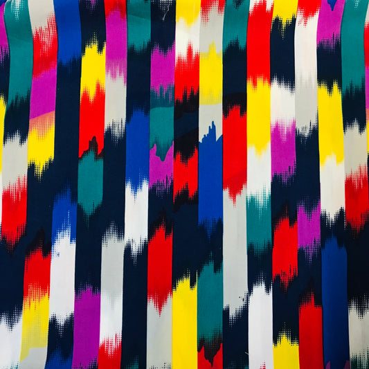 Custom Lamp Shade only - Navy Rainbow Pixel Stripe