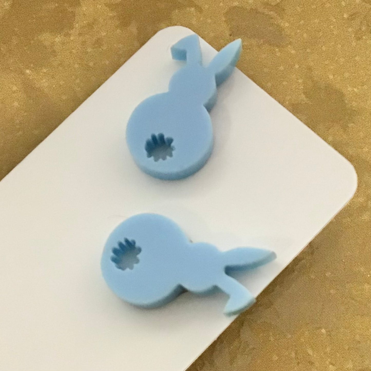 Novelty Studs Earrings - Graphic Acrylic