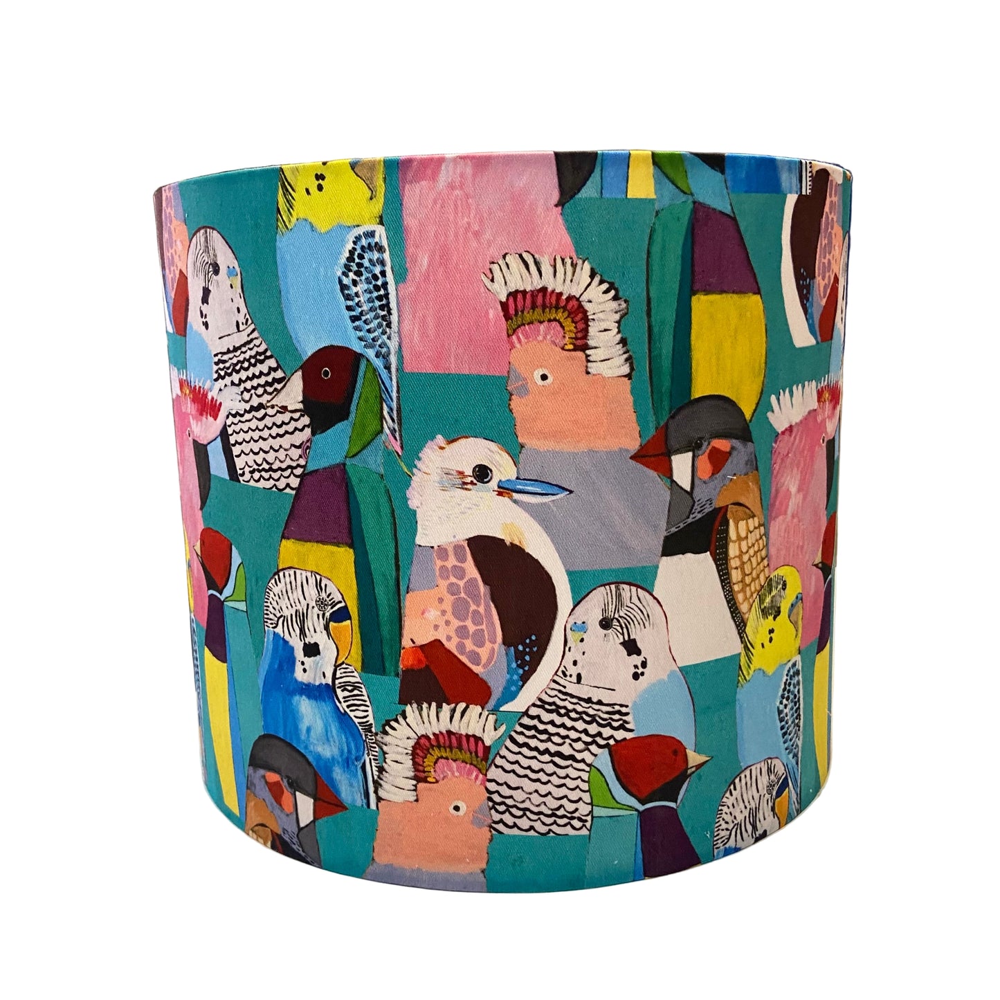 Two-Toned Ceramic Table Lamp with Birdie Paradise Shade