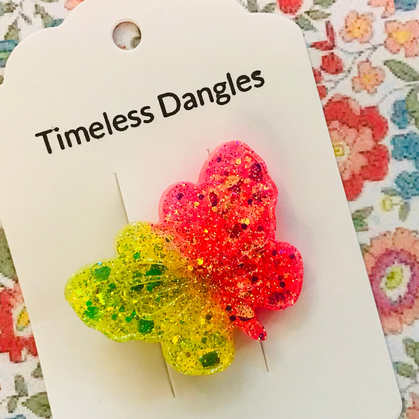 Resin Sparkle Hair Clips - Single Clip