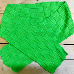 hand-knitted locally - Cotton Scarf Lime Green