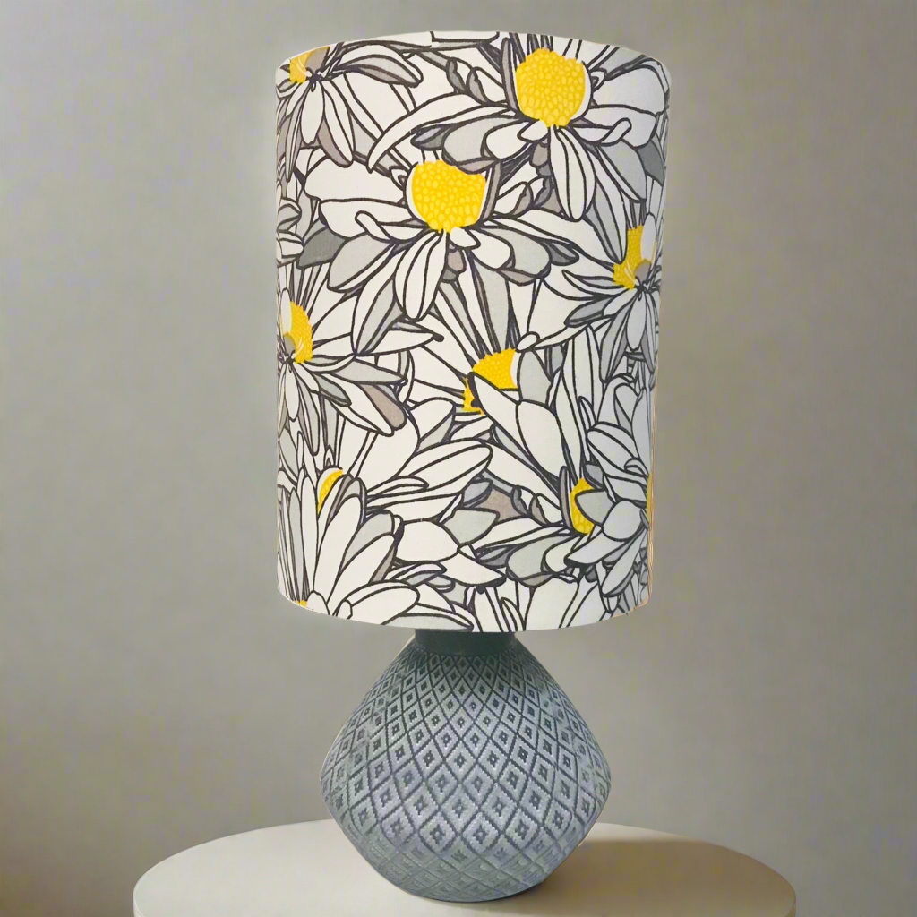 Grey Sunflower Table Lamp
