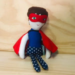 Handmade One-Of-A-Kind Superhero Cloth Doll
