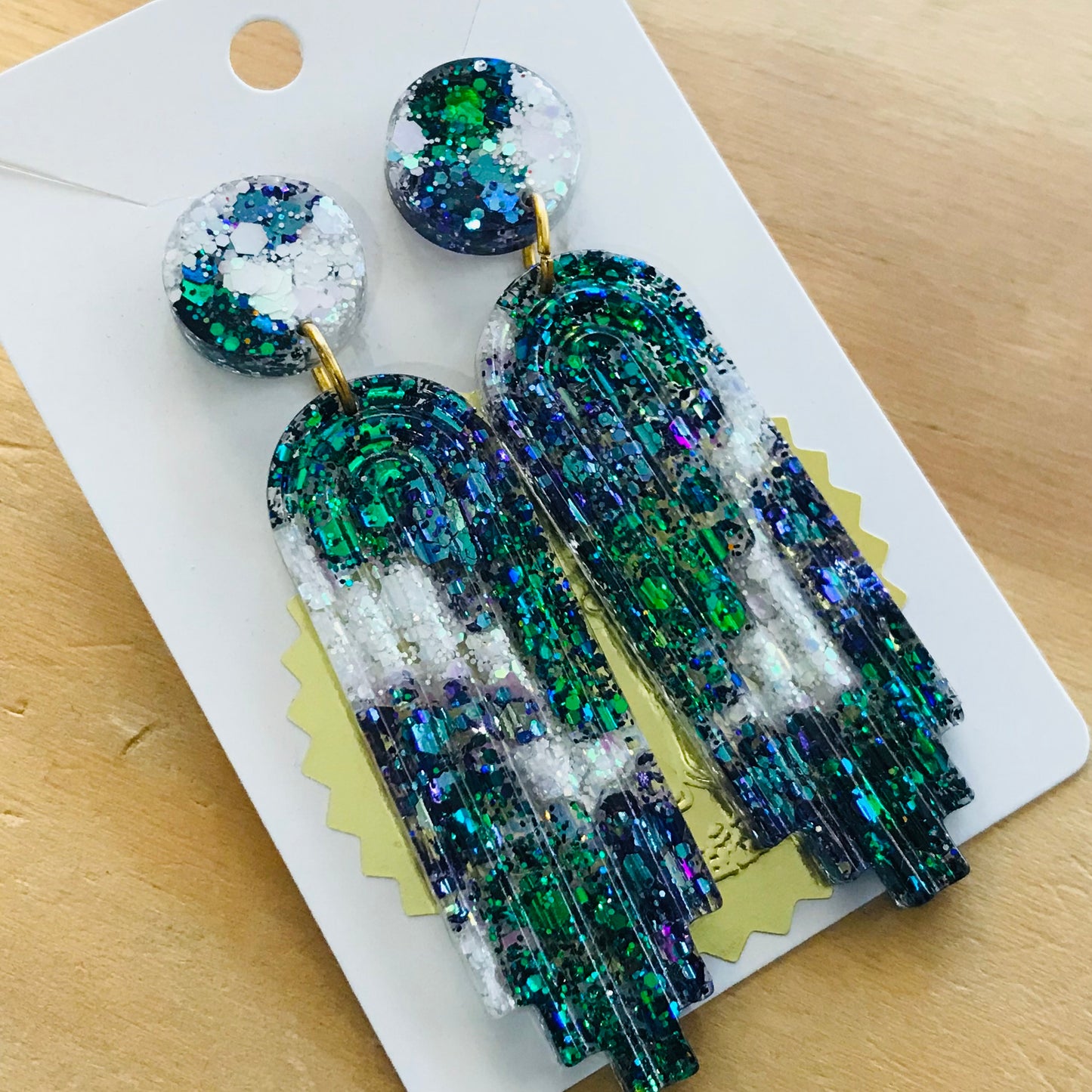 Novelty Resin Sparkle Dangles Earrings