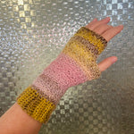 Crochet fingerless gloves - various colours