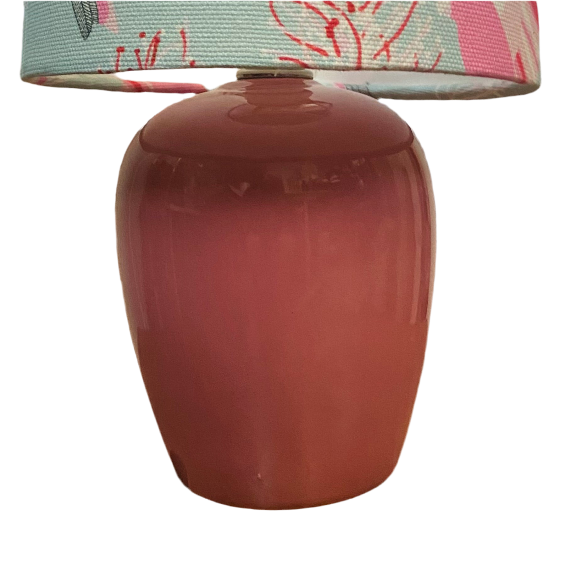 Mulberry Mid Century Table Lamp with Galahs Shade