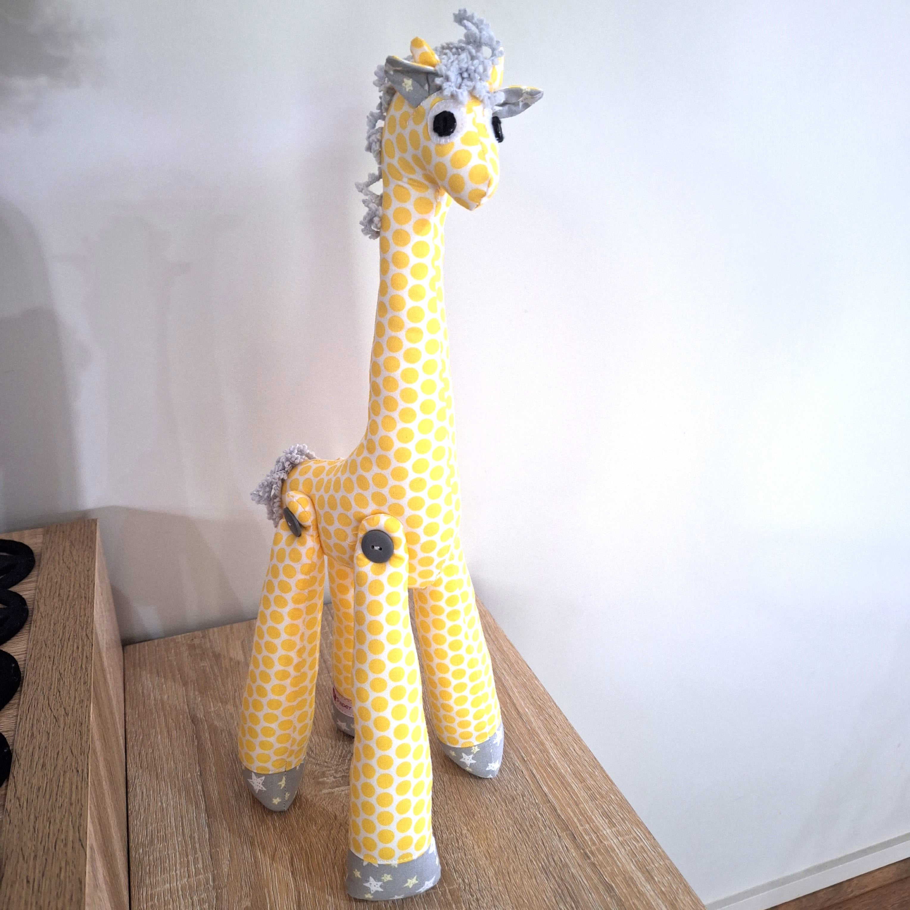 Handmade Soft Toy Standing Giraffe