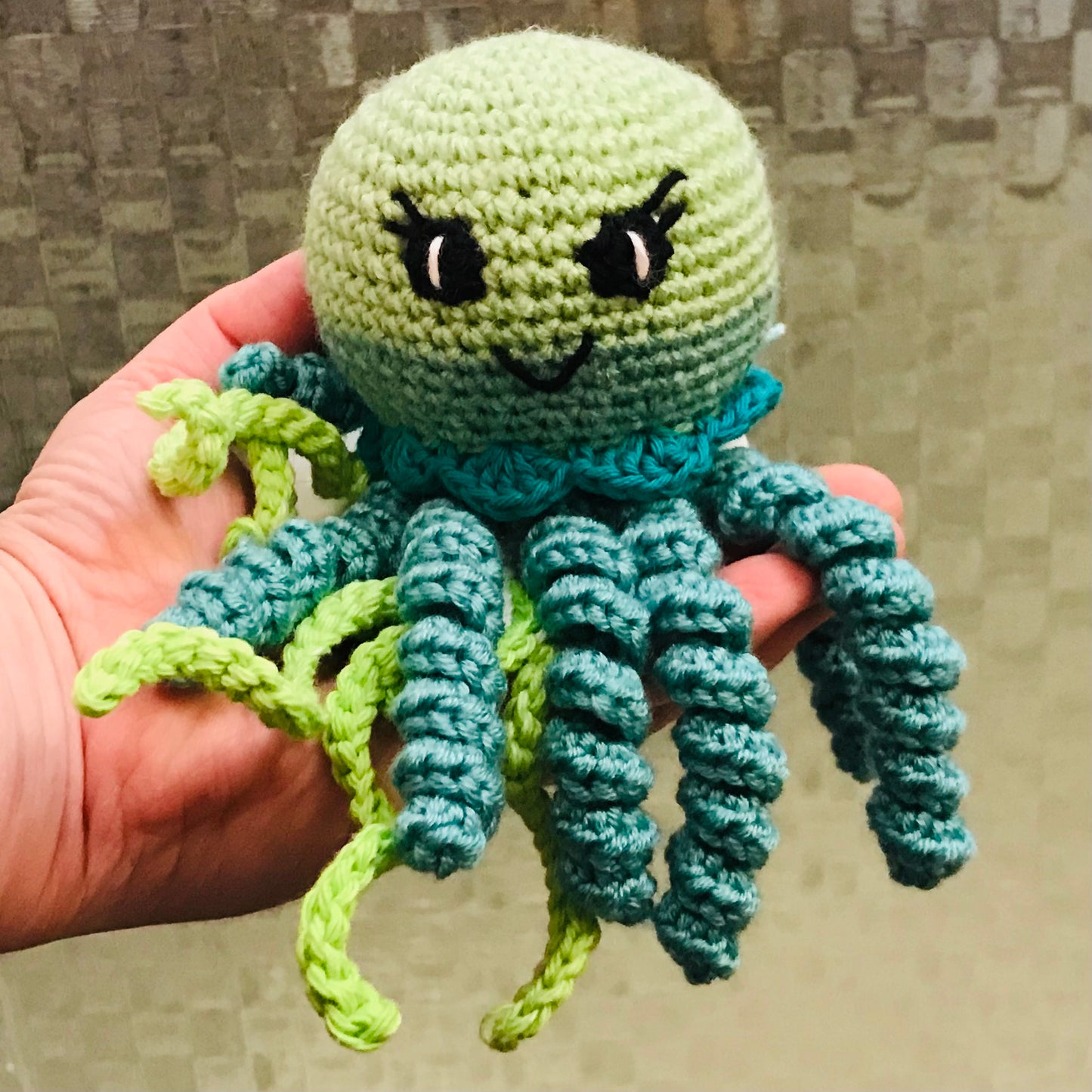 Octopus Crochet Toy - multi coloured