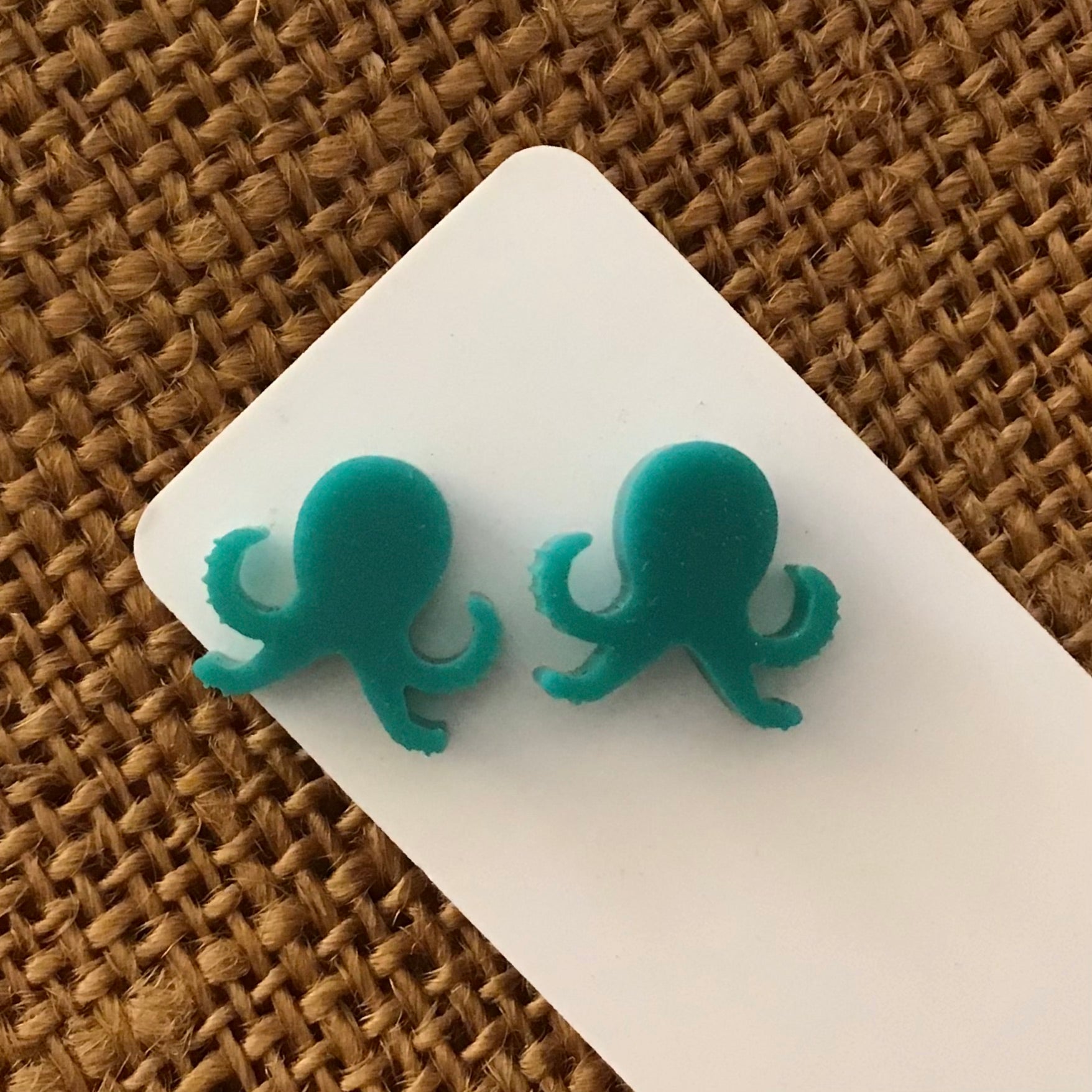 Novelty Studs Earrings - Graphic Acrylic