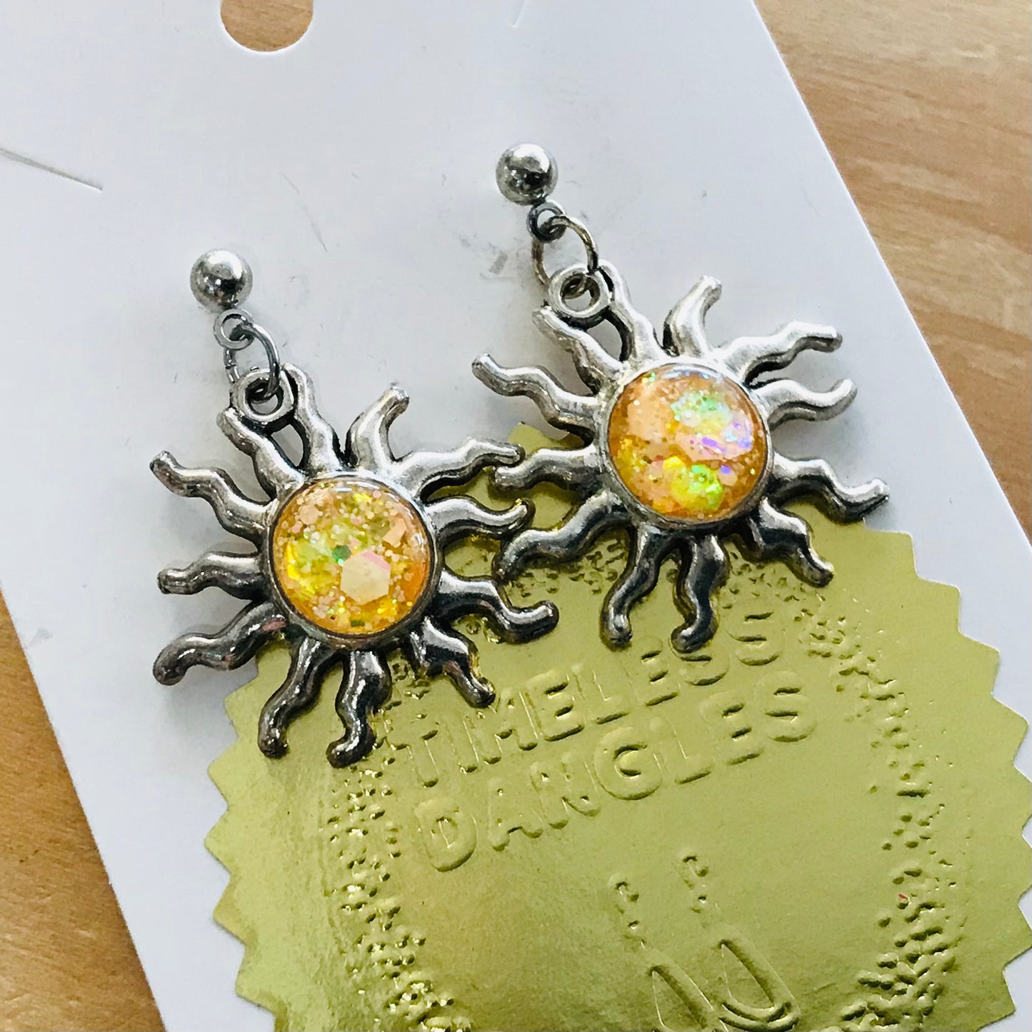 Novelty Resin Sparkle Dangles Earrings