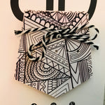 Hand painted leather, faux-leather, perspex & vinyl Shoe Tassel Fringe