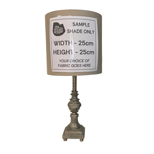 Lamp Base Only - Faux Metal Candlestick Table Lamp