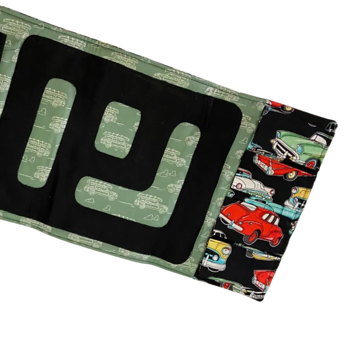 Handmade Fabric Toy Car Travel Roll Wallet