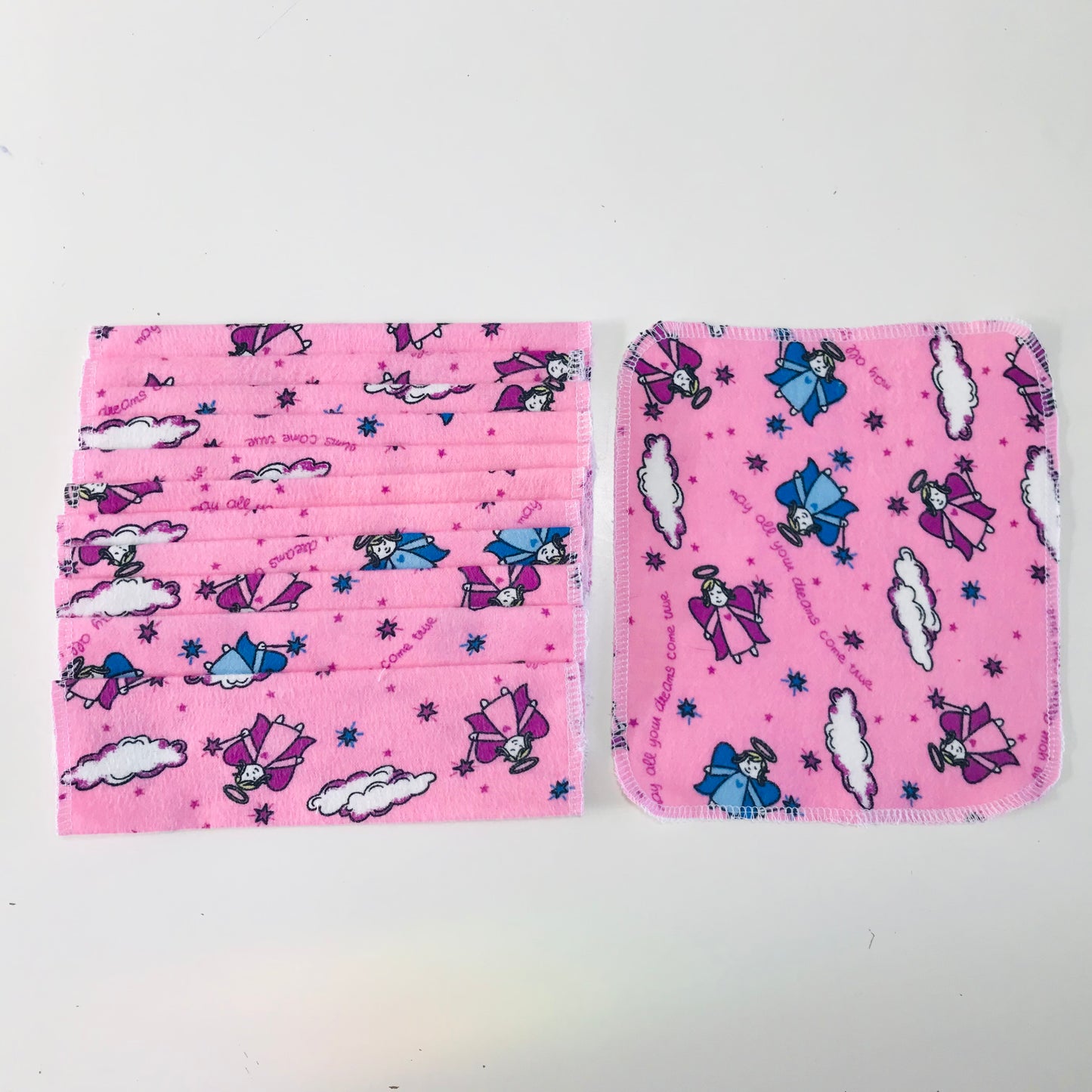 No Waste Reusable Baby Wipes  - pack of 12