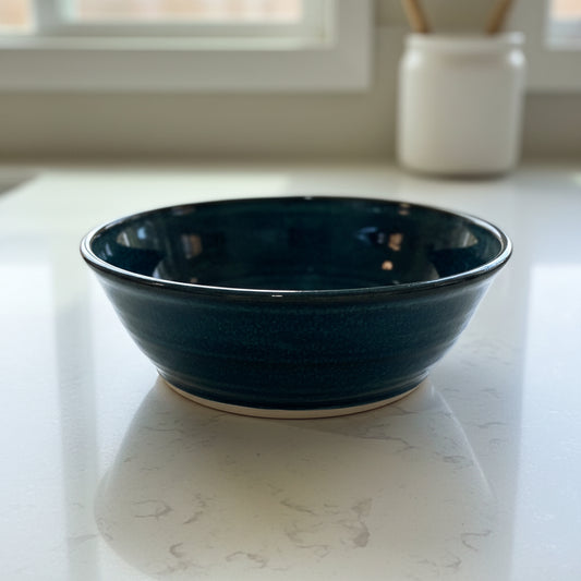 Handthrown Pottery Bowl - Blue Gum