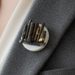 Found Object Brooch - Teeny Tiny City 2