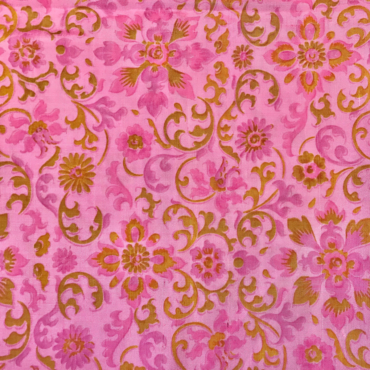 Custom Lamp Shade only - Bold Pink Kitschy Silk Floral
